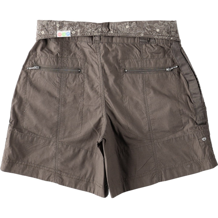 Nike 2-Way Cotton Shorts, Women's Size L (equivalent to W27) cotton Khaki type brown Vintage Second Hand