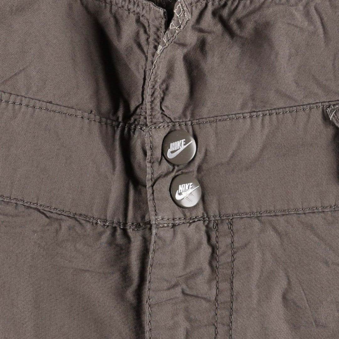 Nike 2-Way Cotton Shorts, Women's Size L (equivalent to W27) cotton Khaki type brown Vintage Second Hand