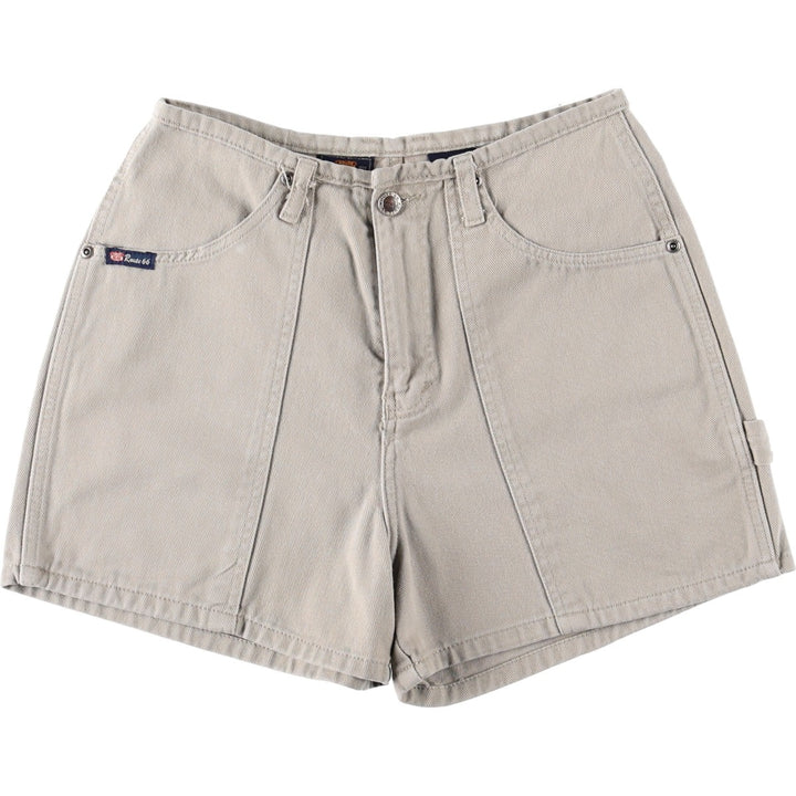 ROUTE 66 Cotton Shorts, Women's Size L (equivalent to W27) cotton Beige type Vintage Second Hand