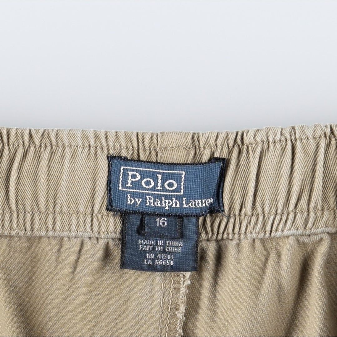 Ralph Lauren POLO by Ralph Lauren Cotton Shorts, Women's Size XL (approx.) cotton Beige type Vintage Second Hand