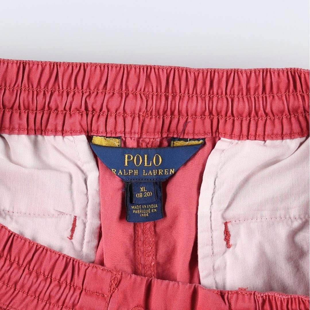 Ralph Lauren POLO RALPH LAUREN Cotton Shorts, Women's Size M (approx.) cotton red type Vintage Second Hand