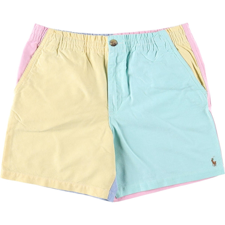 Ralph Lauren POLO RALPH LAUREN Crazy Pattern Cotton Shorts (Women's Size L) cotton pink type Vintage Second Hand