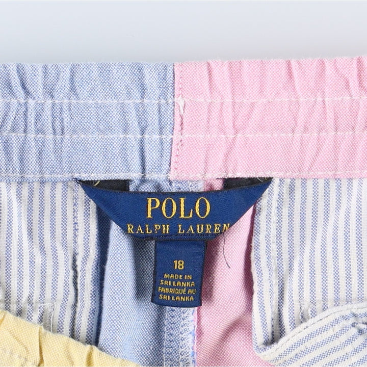 Ralph Lauren POLO RALPH LAUREN Crazy Pattern Cotton Shorts (Women's Size L) cotton pink type Vintage Second Hand