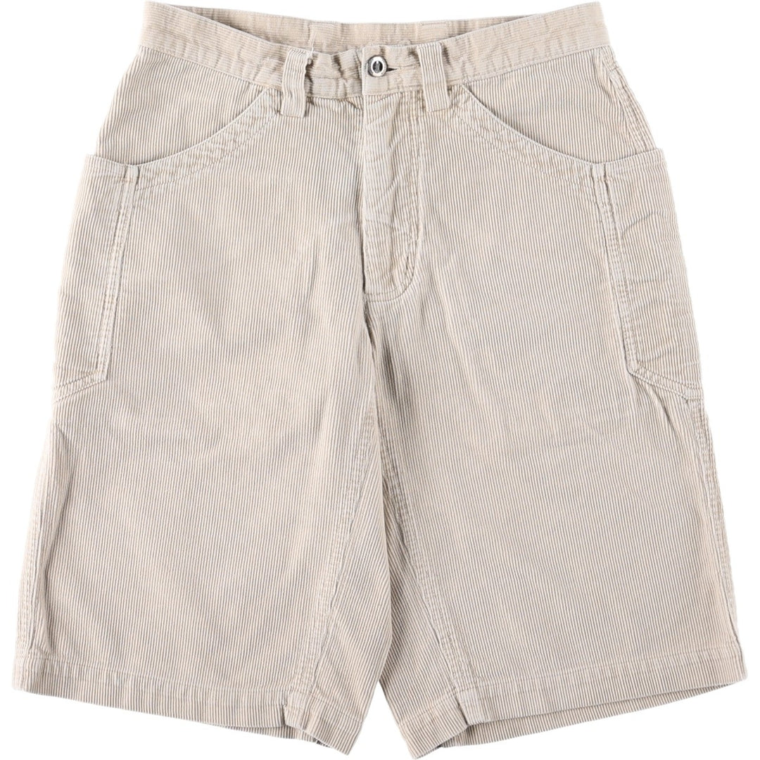 2000'S Patagonia Organic Cotton Corduroy Shorts, Women's Size L (W30 equivalent) cotton Beige type Vintage Second Hand