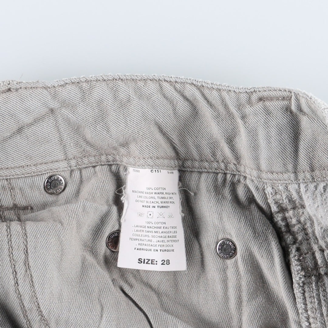 2000'S Patagonia Organic Cotton Wide-Wale Corduroy Shorts, Women's Size L (W29 equivalent) cotton gray type Vintage Second Hand