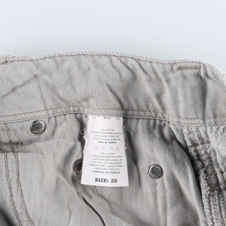 2000'S Patagonia Organic Cotton Wide-Wale Corduroy Shorts, Women's Size L (W29 equivalent) cotton gray type Vintage Second Hand