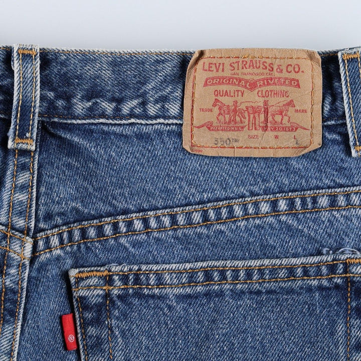 2000'S Levi's 550 Relaxed Fit Tapered Leg Denim Pants, Women's Size L (equivalent to W32) cotton blue type Vintage Second Hand