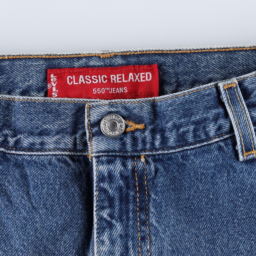 2000'S Levi's 550 Relaxed Fit Tapered Leg Denim Pants, Women's Size L (equivalent to W32) cotton blue type Vintage Second Hand