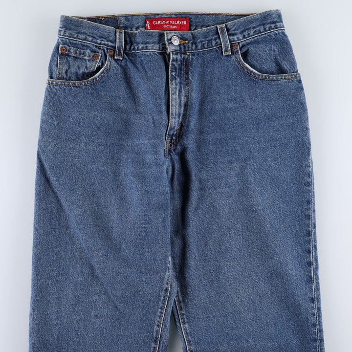 2000'S Levi's 550 Relaxed Fit Tapered Leg Denim Pants, Women's Size L (equivalent to W32) cotton blue type Vintage Second Hand