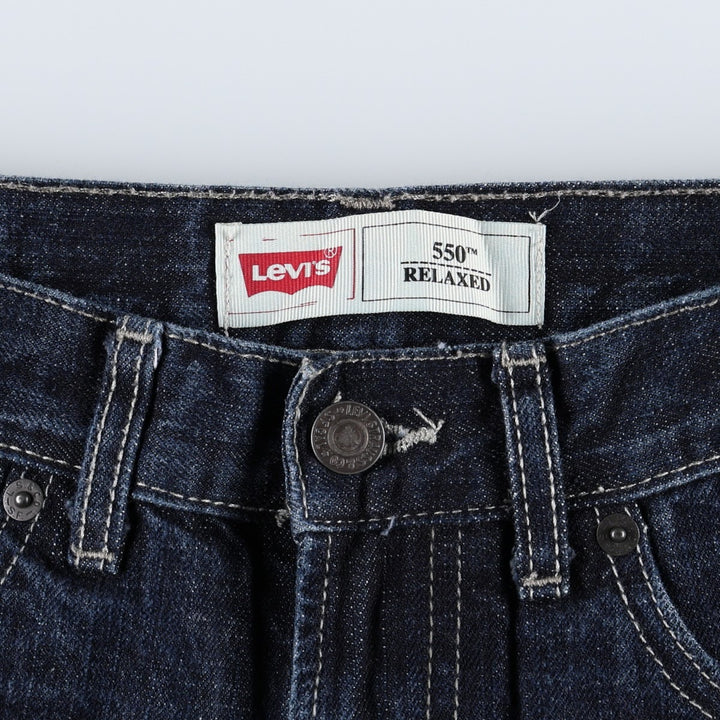 Levi's 550 Relaxed Tapered Denim Pants, Women's Size L (equivalent to W30) cotton blue type Vintage Second Hand