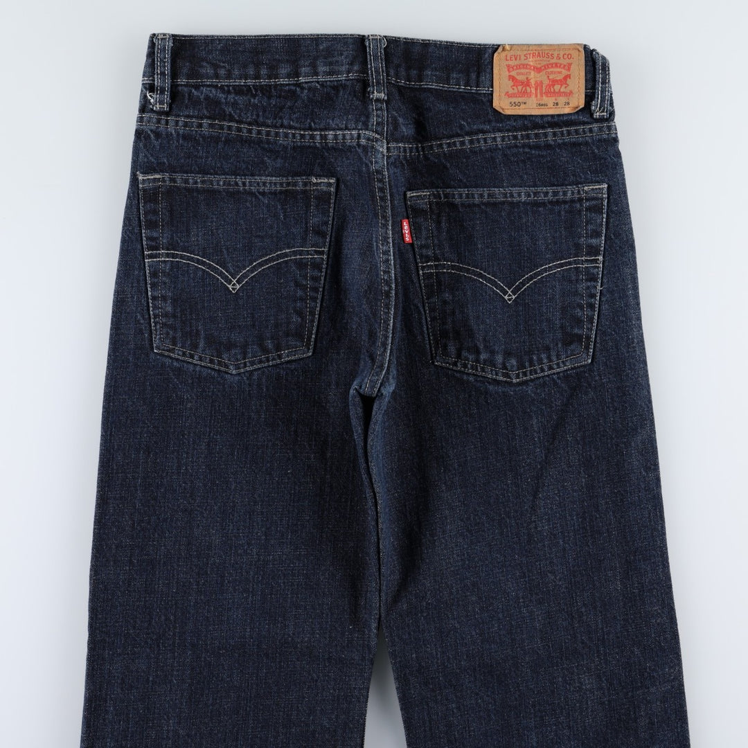 Levi's 550 Relaxed Tapered Denim Pants, Women's Size L (equivalent to W30) cotton blue type Vintage Second Hand