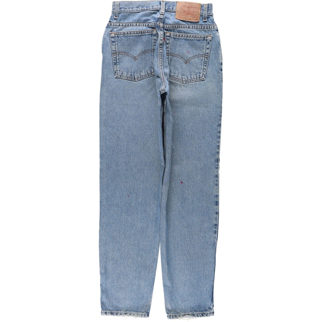 2000'S Levi's 550 Relaxed Fit Tapered Leg Denim Pants, Women's Size M (W28 equivalent) cotton blue type Vintage Second Hand