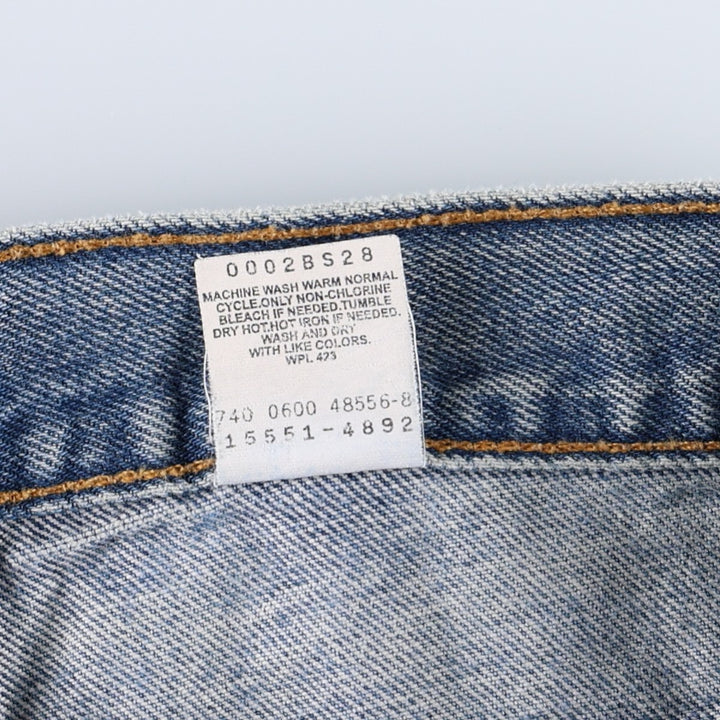 2000'S Levi's 550 Relaxed Fit Tapered Leg Denim Pants, Women's Size M (W28 equivalent) cotton blue type Vintage Second Hand