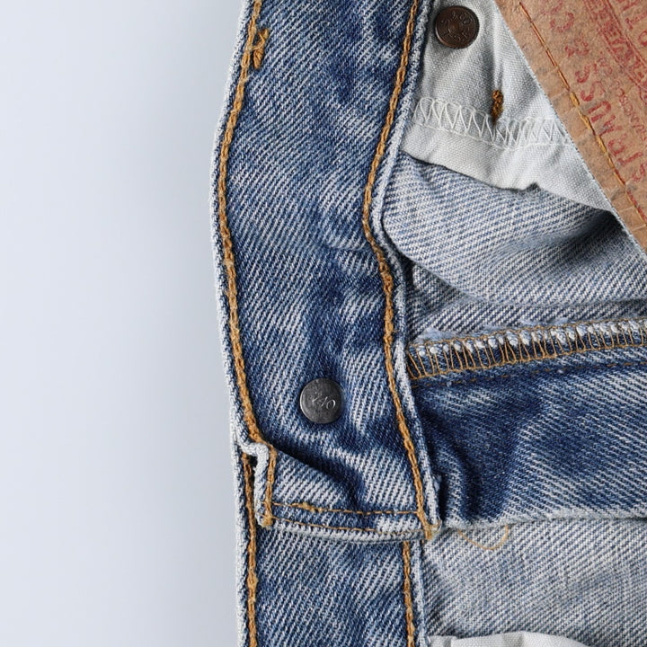 2000'S Levi's 550 Relaxed Fit Tapered Leg Denim Pants, Women's Size M (W28 equivalent) cotton blue type Vintage Second Hand