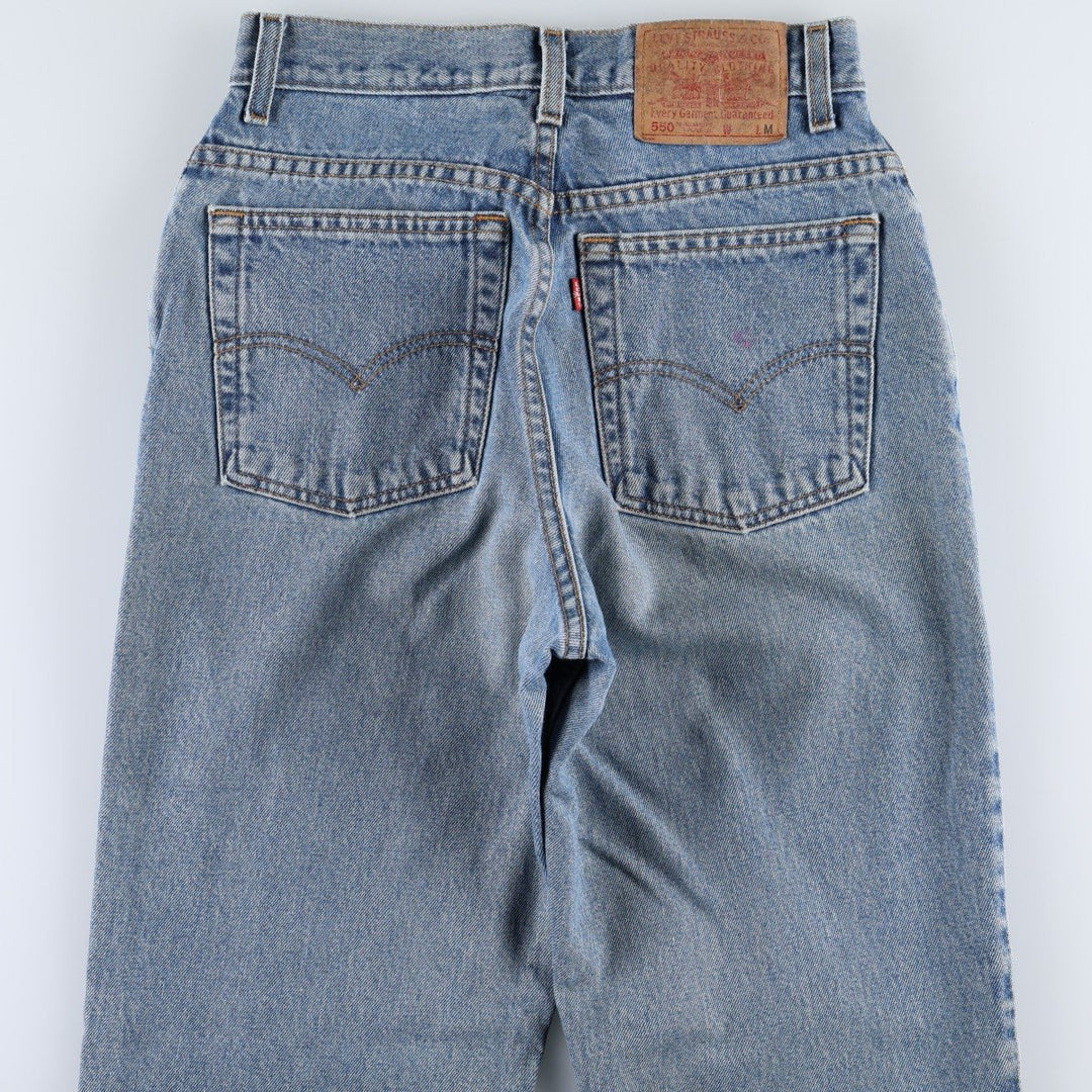 2000'S Levi's 550 Relaxed Fit Tapered Leg Denim Pants, Women's Size M (W28 equivalent) cotton blue type Vintage Second Hand