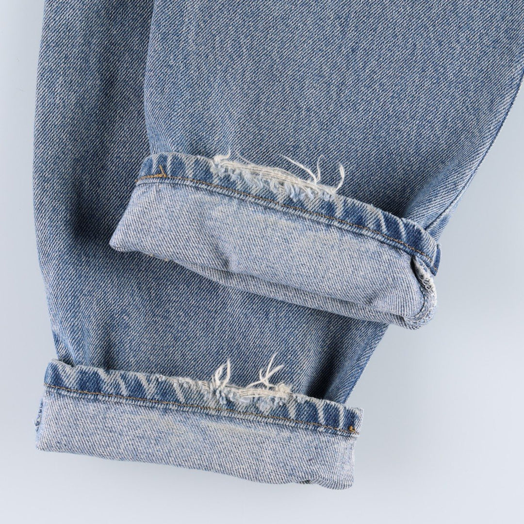 2000'S Levi's 550 Relaxed Fit Tapered Leg Denim Pants, Women's Size M (W28 equivalent) cotton blue type Vintage Second Hand