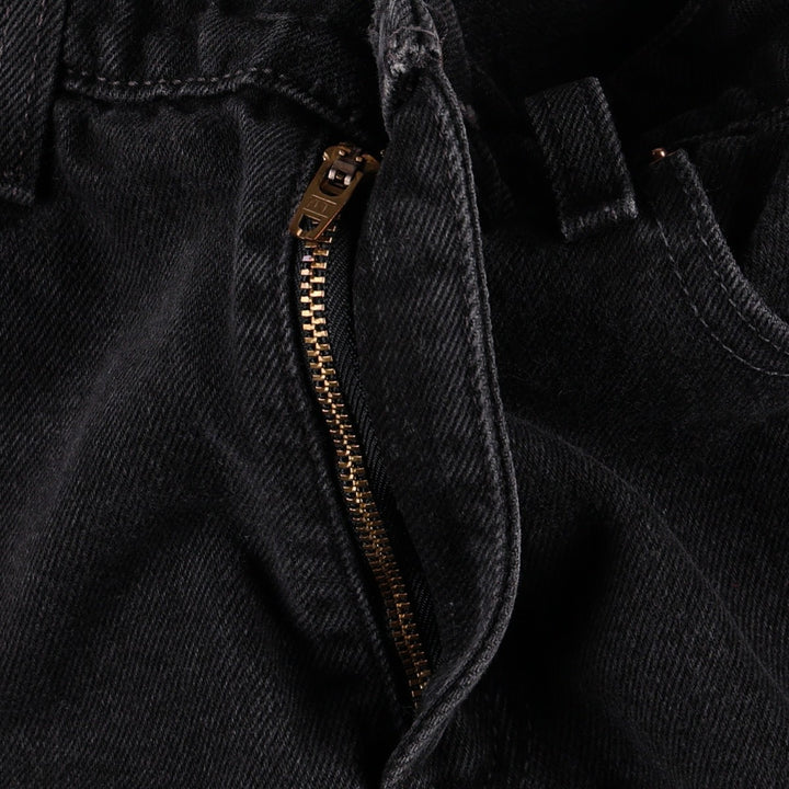 90'S Levi's 550 Relaxed Fit Black Denim Tapered Jeans, Women's Size S (W26 equivalent), Vintage cotton black type Vintage Second Hand