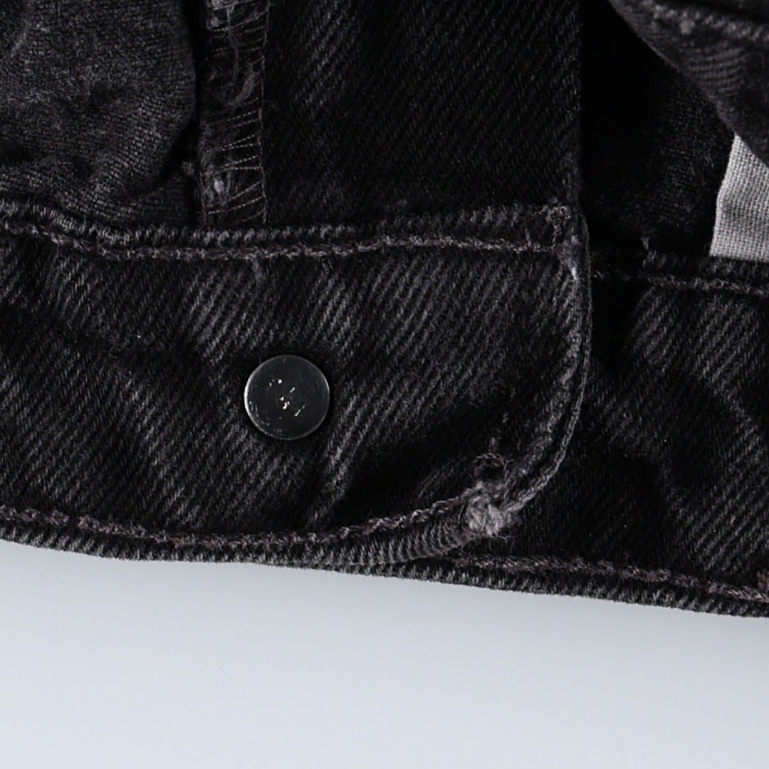 90'S Levi's 550 Relaxed Fit Black Denim Tapered Jeans, Women's Size S (W26 equivalent), Vintage cotton black type Vintage Second Hand
