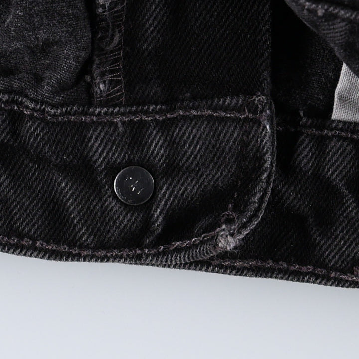 90'S Levi's 550 Relaxed Fit Black Denim Tapered Jeans, Women's Size S (W26 equivalent), Vintage cotton black type Vintage Second Hand