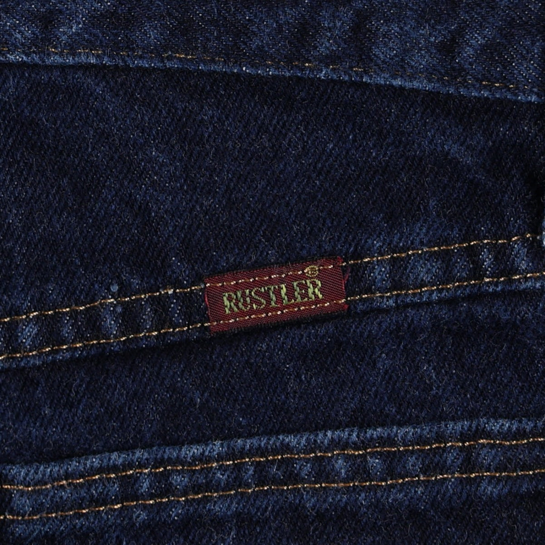 Rustler Straight Denim Pants, Women's Size M (W28 equivalent) cotton blue type Vintage Second Hand