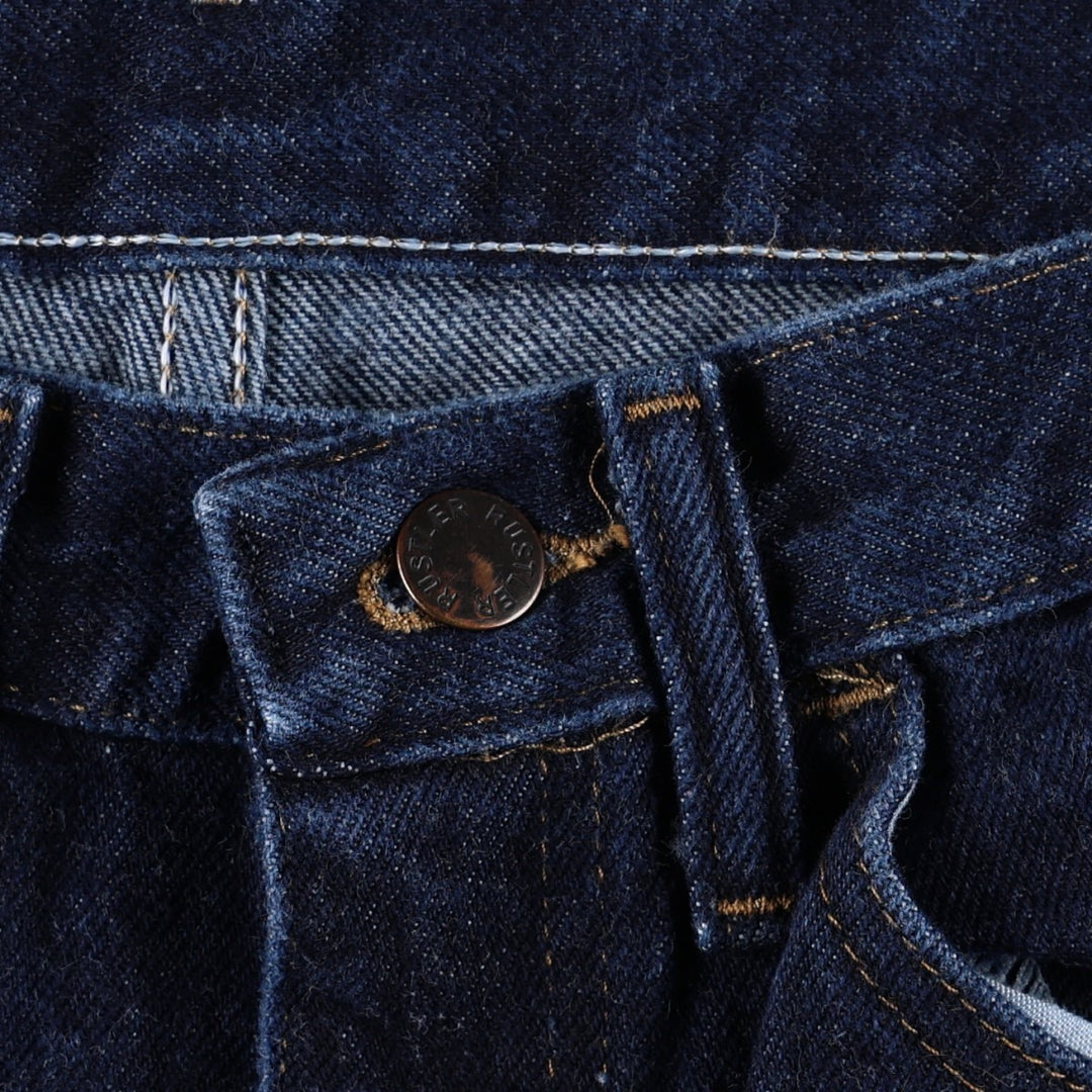 Rustler Straight Denim Pants, Women's Size M (W28 equivalent) cotton blue type Vintage Second Hand