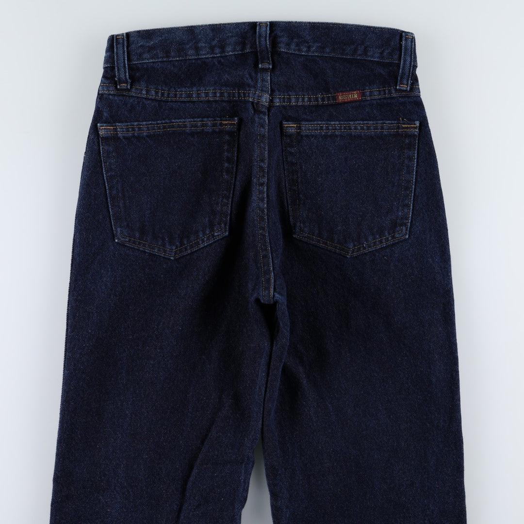 Rustler Straight Denim Pants, Women's Size M (W28 equivalent) cotton blue type Vintage Second Hand