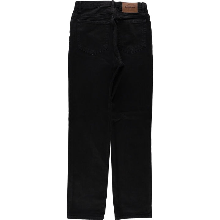 Calvin Klein black denim straight leg jeans, women's size L (equivalent to W28). cotton black type Vintage Second Hand