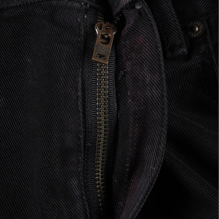 Calvin Klein black denim straight leg jeans, women's size L (equivalent to W28). cotton black type Vintage Second Hand