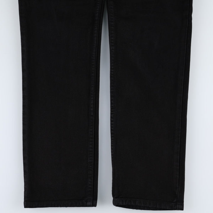 Calvin Klein black denim straight leg jeans, women's size L (equivalent to W28). cotton black type Vintage Second Hand