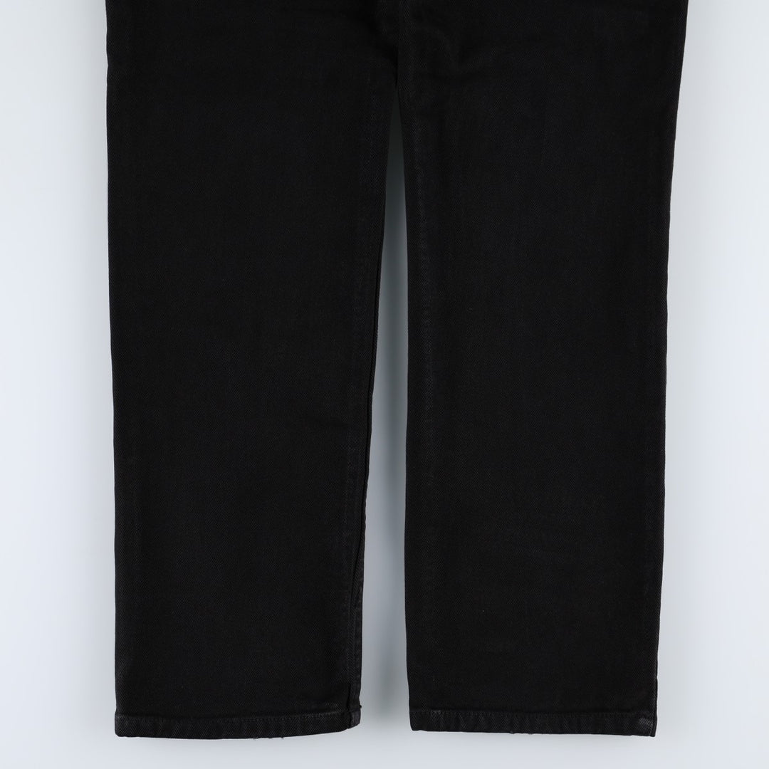 Calvin Klein black denim straight leg jeans, women's size L (equivalent to W28). cotton black type Vintage Second Hand