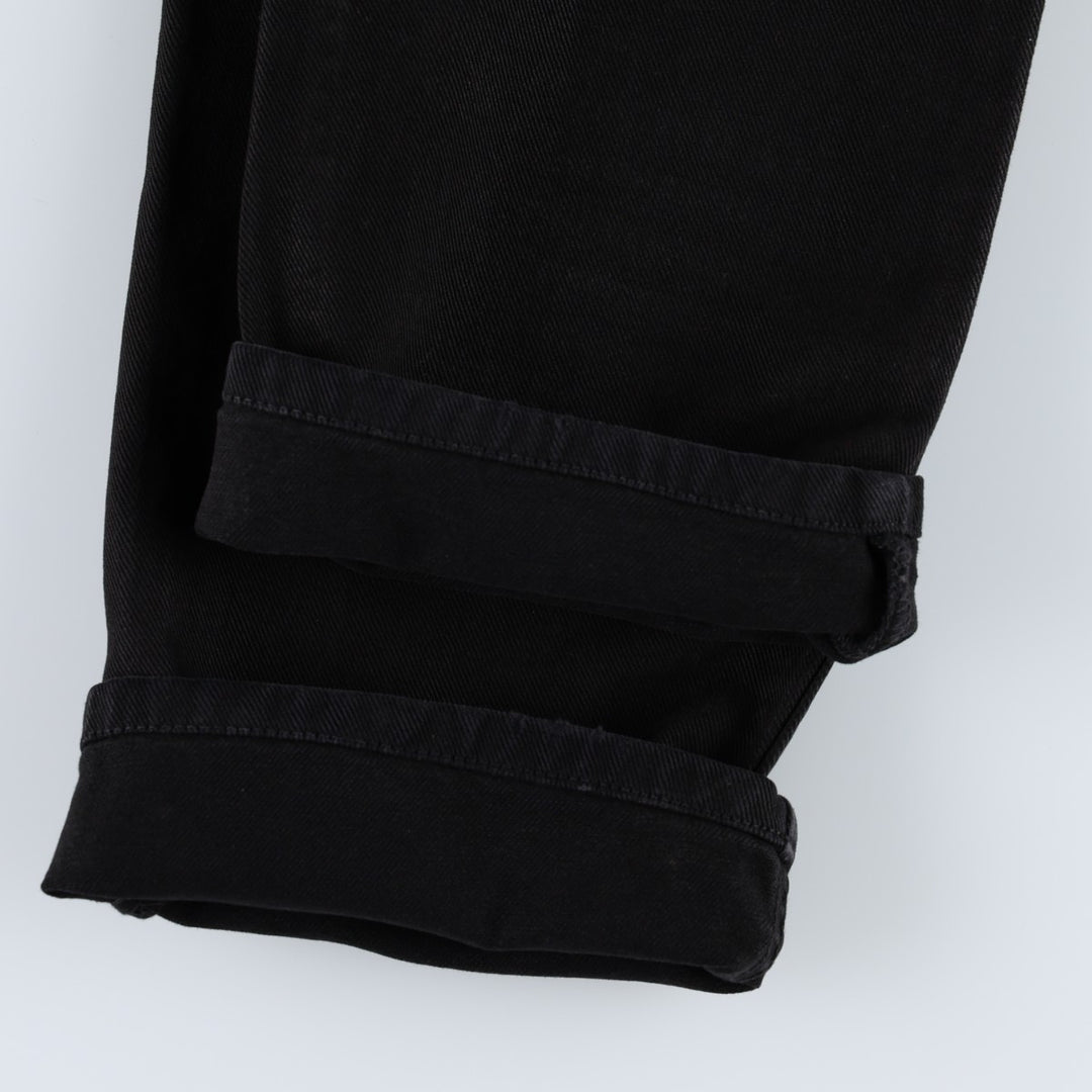 Calvin Klein black denim straight leg jeans, women's size L (equivalent to W28). cotton black type Vintage Second Hand