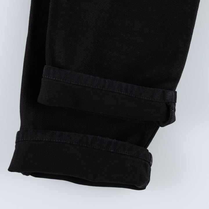 Calvin Klein black denim straight leg jeans, women's size L (equivalent to W28). cotton black type Vintage Second Hand