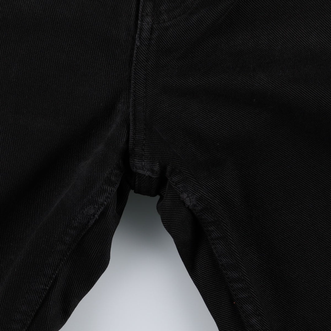 Calvin Klein black denim straight leg jeans, women's size L (equivalent to W28). cotton black type Vintage Second Hand