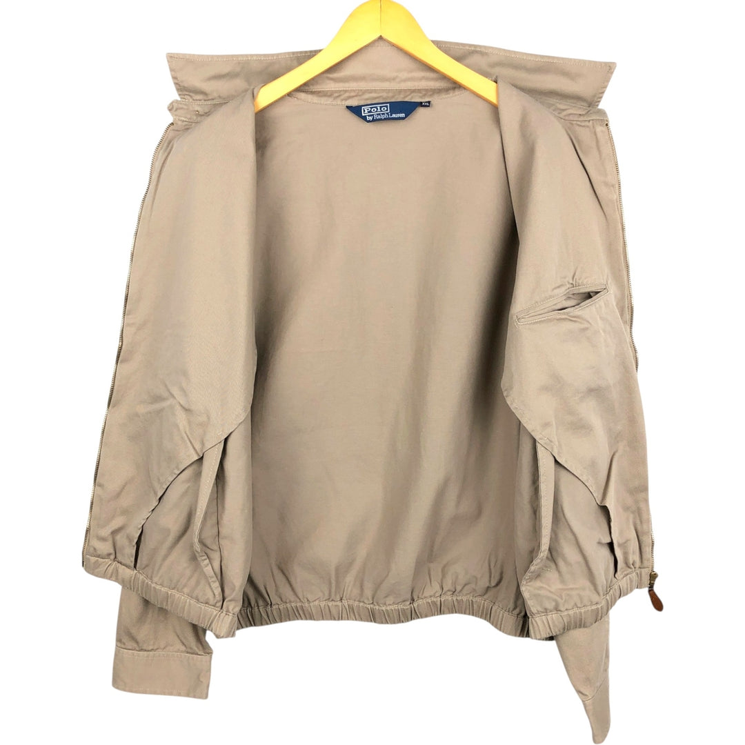 Ralph Lauren POLO by Ralph Lauren Swing Top Sports Jacket Men's XXL cotton beige type brown Vintage Second Hand
