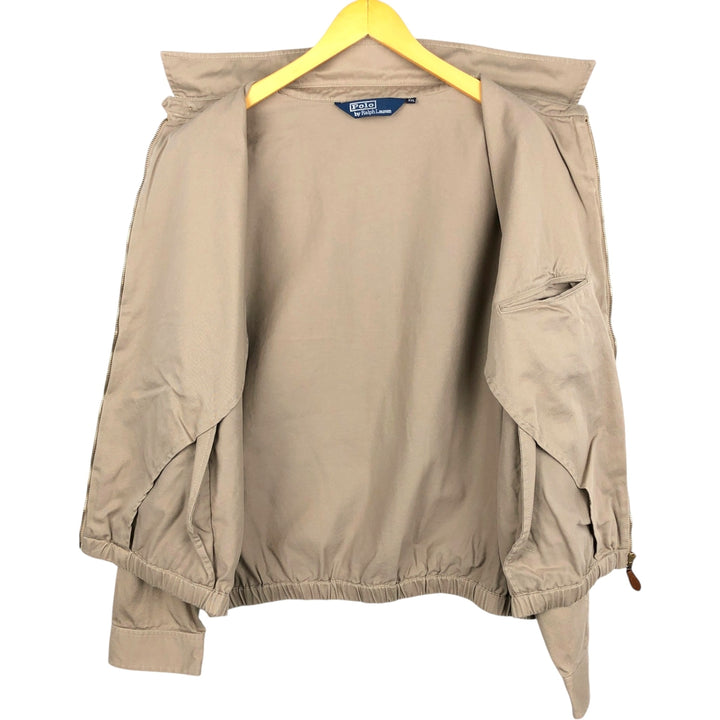 Ralph Lauren POLO by Ralph Lauren Swing Top Sports Jacket Men's XXL cotton beige type brown Vintage Second Hand
