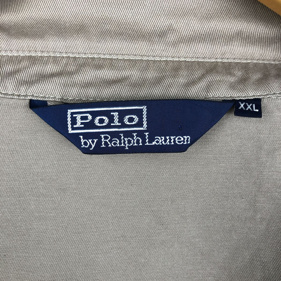 Ralph Lauren POLO by Ralph Lauren Swing Top Sports Jacket Men's XXL cotton beige type brown Vintage Second Hand