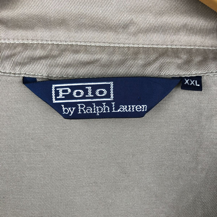 Ralph Lauren POLO by Ralph Lauren Swing Top Sports Jacket Men's XXL cotton beige type brown Vintage Second Hand