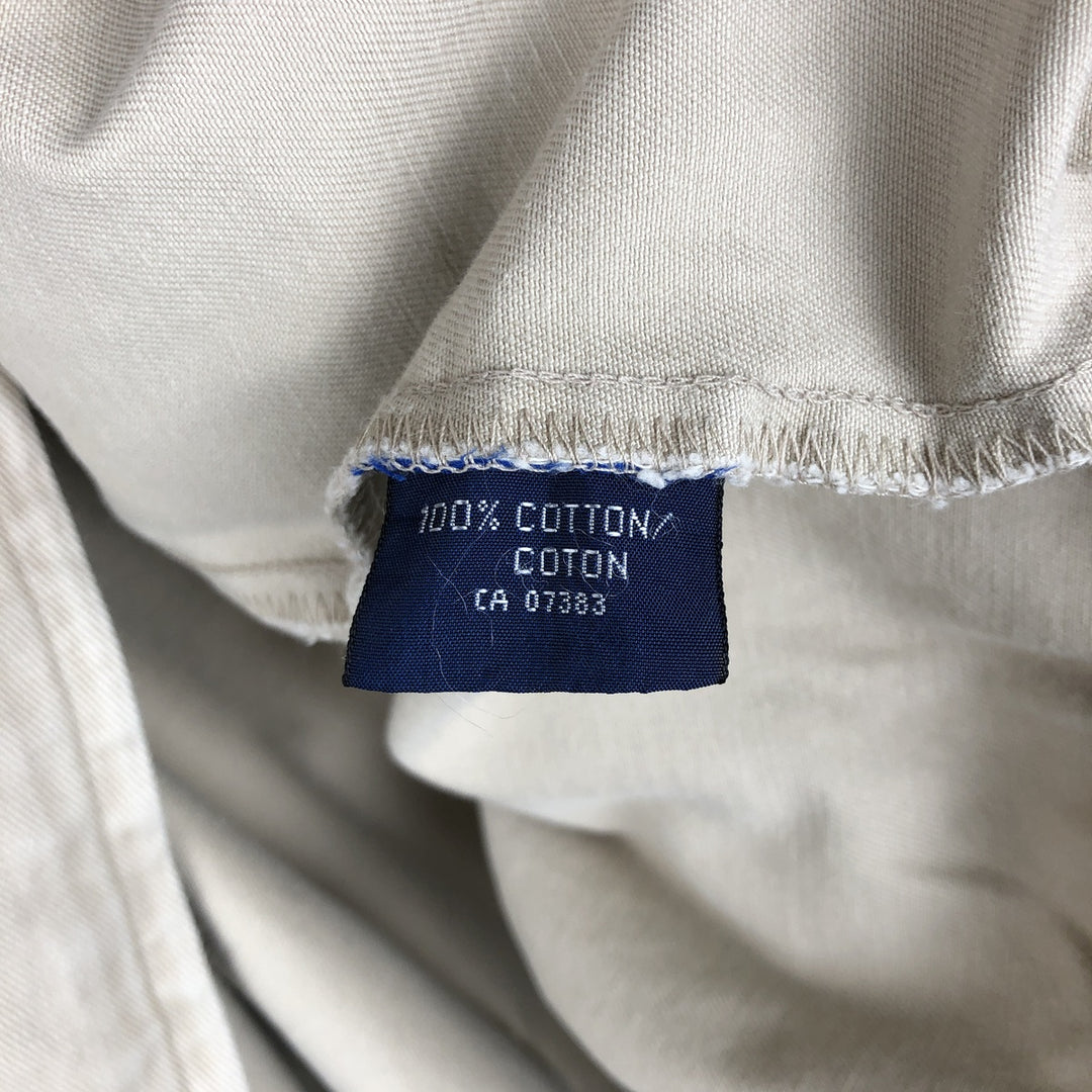 Ralph Lauren POLO by Ralph Lauren Swing Top Sports Jacket Made in Canada Men's L size cotton Beige type Vintage Second Hand