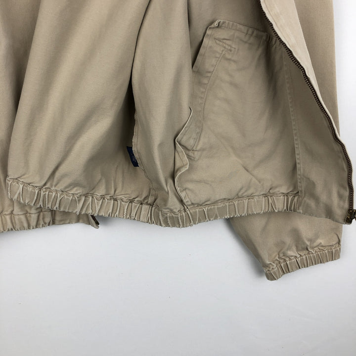 Ralph Lauren POLO by Ralph Lauren Swing Top Sports Jacket Made in Canada Men's L size cotton Beige type Vintage Second Hand