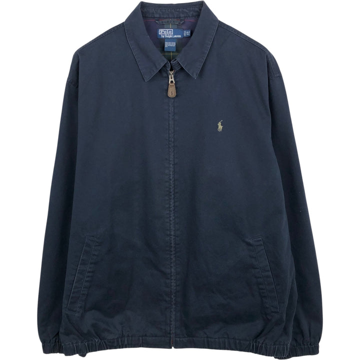Ralph Lauren POLO by Ralph Lauren Swing Top Sports Jacket Men's XL cotton navy blue type Vintage Second Hand