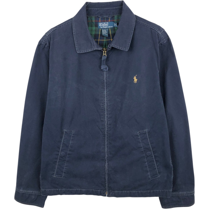 Ralph Lauren POLO by Ralph Lauren Swing Top Sports Jacket Men's XL cotton navy blue type Vintage Second Hand