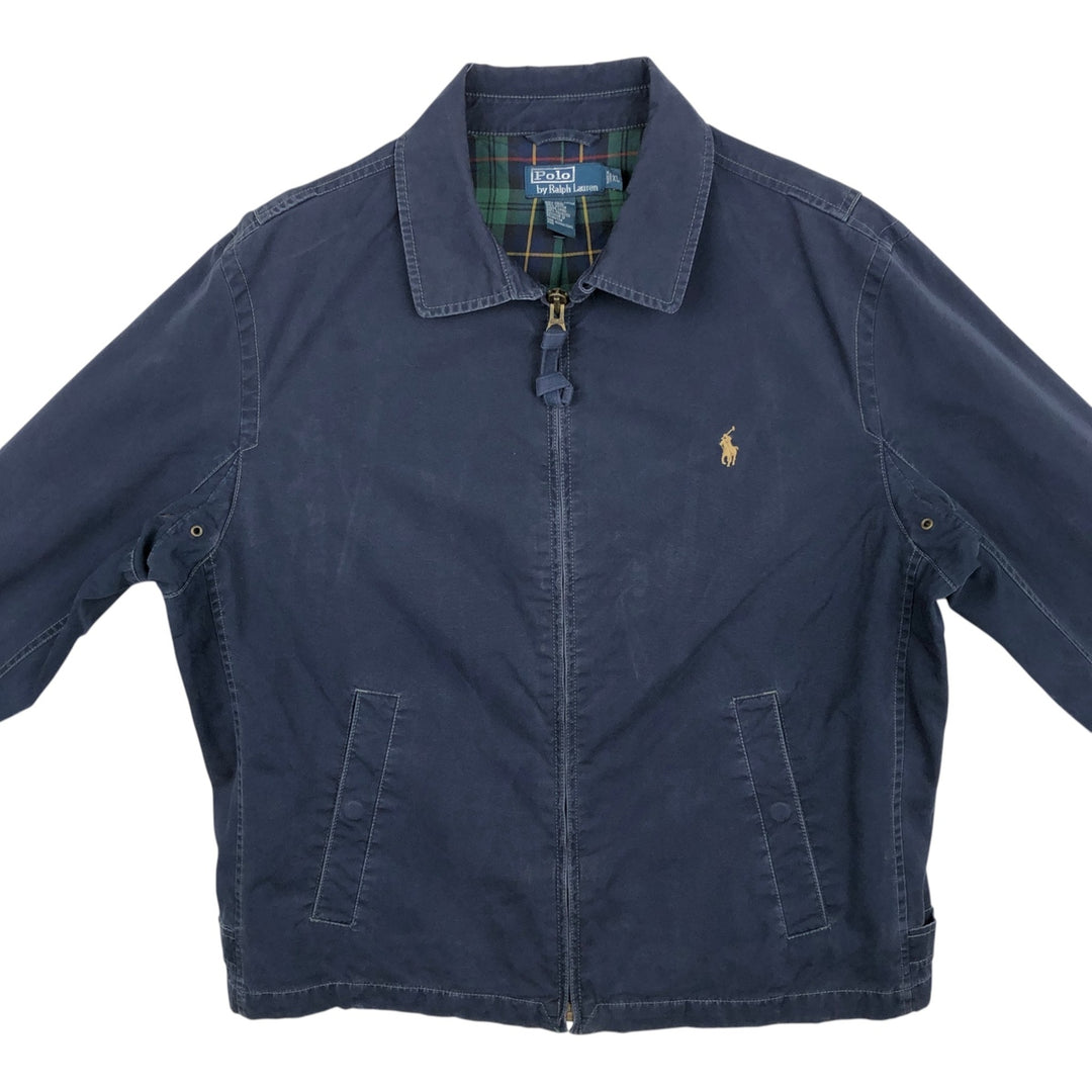 Ralph Lauren POLO by Ralph Lauren Swing Top Sports Jacket Men's XL cotton navy blue type Vintage Second Hand