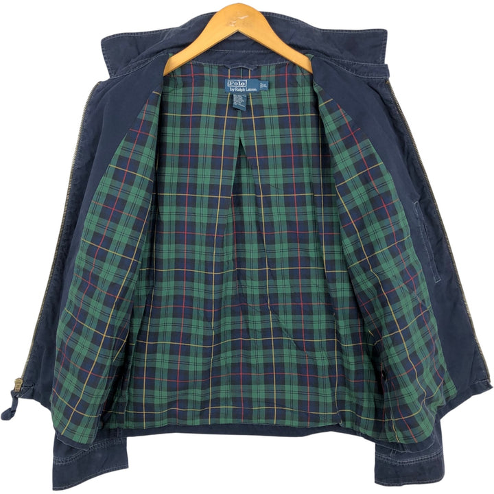 Ralph Lauren POLO by Ralph Lauren Swing Top Sports Jacket Men's XL cotton navy blue type Vintage Second Hand
