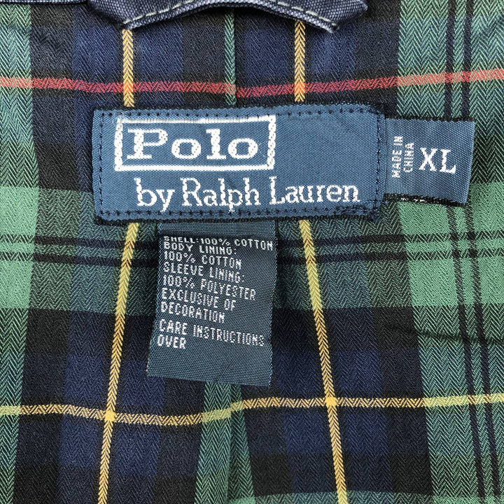 Ralph Lauren POLO by Ralph Lauren Swing Top Sports Jacket Men's XL cotton navy blue type Vintage Second Hand