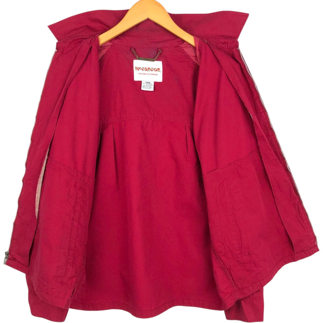 McGREGOR Swing Top Sports Jacket, Men's Size L (approx.) cotton red type Vintage Second Hand