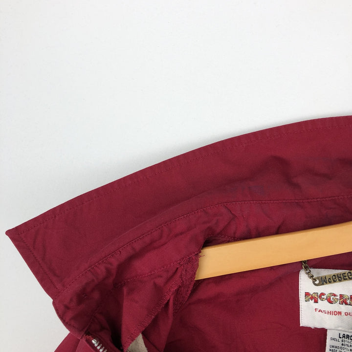 McGREGOR Swing Top Sports Jacket, Men's Size L (approx.) cotton red type Vintage Second Hand