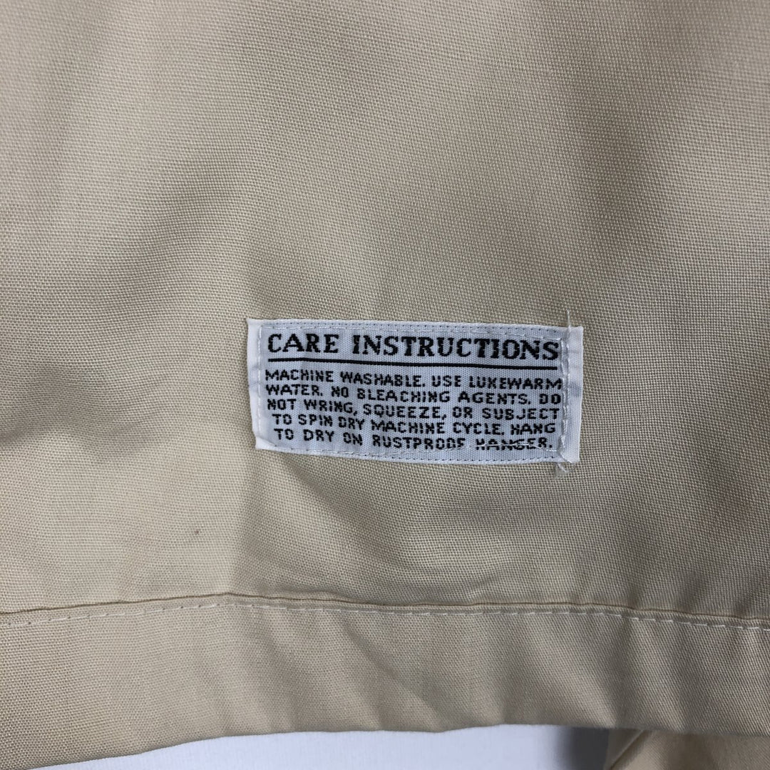 ~90'S Campus Harrington Jacket Swing Top, Made in USA, Men's Size M (Equivalent), Vintage Dacron Polyester Beige type Vintage Second Hand