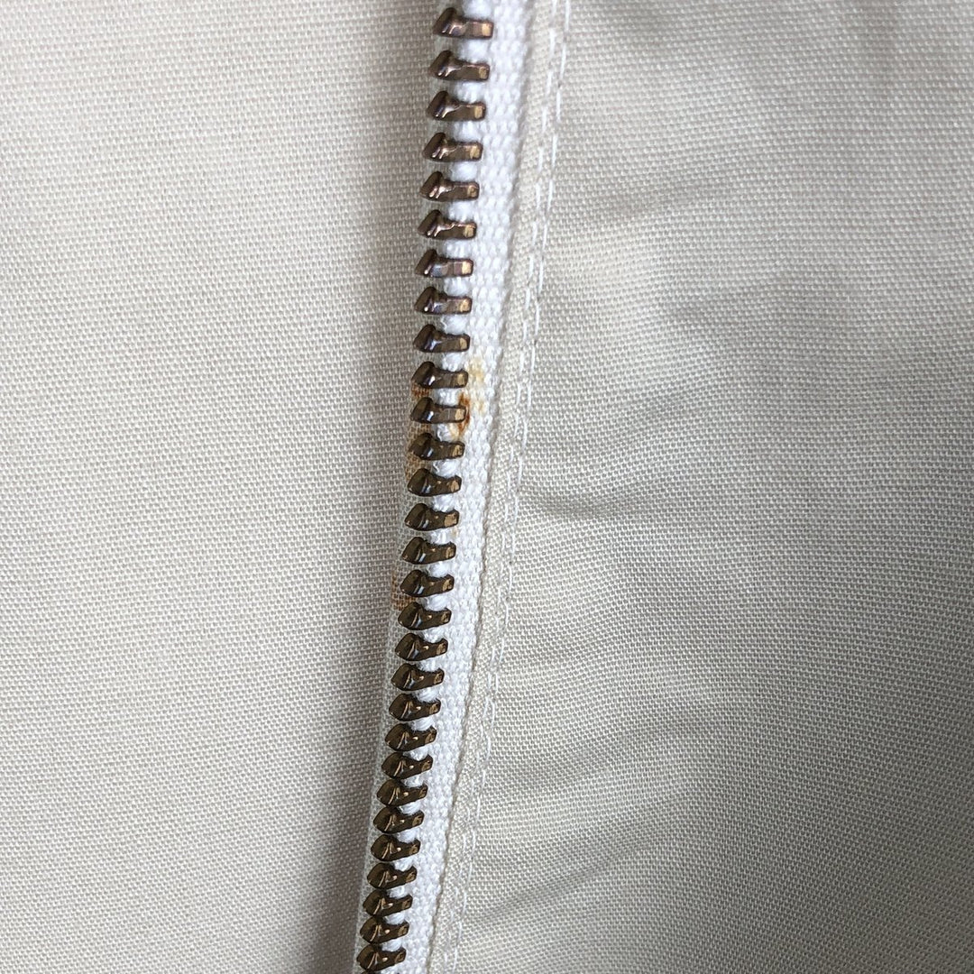 ~90'S Campus Harrington Jacket Swing Top, Made in USA, Men's Size M (Equivalent), Vintage Dacron Polyester Beige type Vintage Second Hand