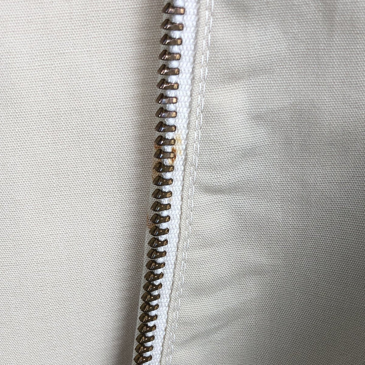 ~90'S Campus Harrington Jacket Swing Top, Made in USA, Men's Size M (Equivalent), Vintage Dacron Polyester Beige type Vintage Second Hand