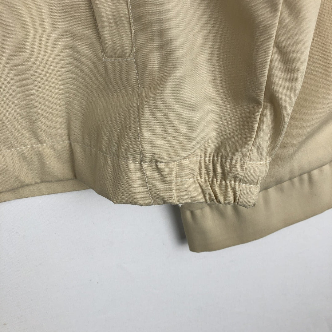 ~90'S Campus Harrington Jacket Swing Top, Made in USA, Men's Size M (Equivalent), Vintage Dacron Polyester Beige type Vintage Second Hand